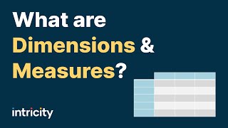 What are Dimensions and Measures [upl. by Cioban718]