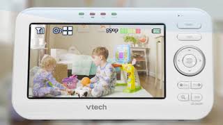 VTech VM352 5quot Digital Video Baby Monitor with WideAngle Lens and Standard Lens [upl. by Ykroc]