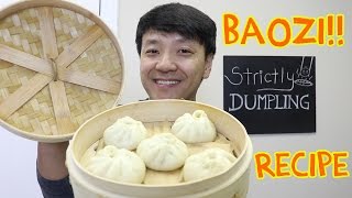 EASY DELICIOUS Chinese Pork Bun Recipe Baozi 包子 [upl. by Tellford]