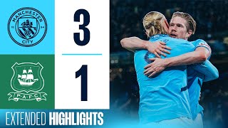 Extended Highlights  Man City 31 Plymouth  OReilly brace amp De Bruyne goal into FA Cup Quarters [upl. by Sall]