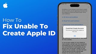 How To Fix Account Cannot Be Created At This Time Apple ID [upl. by Dallon]