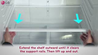 LG Refrigerator Shelf Adjustment and Removal [upl. by Osithe]