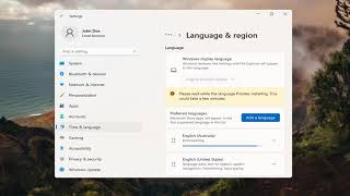 How To Add Language On Windows 11 Tutorial [upl. by Hertzog]