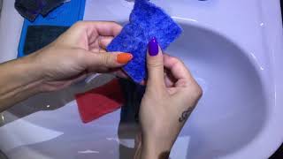 ASMR SPONGES  Frozen scours squeezing  Sponge destroy sounds [upl. by Tjaden471]