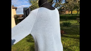 Simple Sweater with Raglan sleeves Part 2 lucraftspatterns [upl. by Ylehsa]