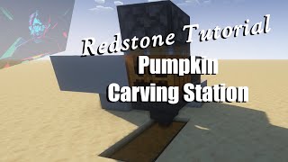 Pumpkin Carving Station  Minecraft Tutorial [upl. by Ludeman]