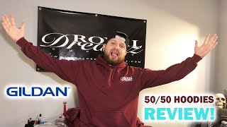 Gildan G185 Adult Heavy Blend 8 oz 5050 Hoodie Review [upl. by Dohsar999]