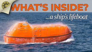 Whats Inside A Ships Lifeboat [upl. by Lemal]