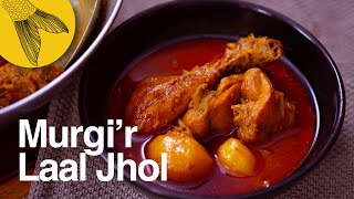 Murgir Laal Jhol—a fiery red Bengali chicken curry [upl. by Afinom]