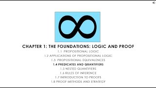 Discrete Math 14 Predicates and Quantifiers [upl. by Enneibaf]