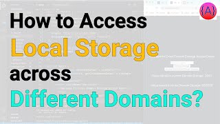 How to access local storage across different domains  ReactJS tutorial [upl. by Rudolph560]