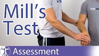 Mills Test  Lateral Epicondylitis or Tennis Elbow [upl. by Georgina]