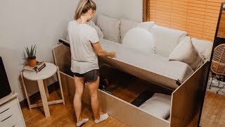 DIY Sofa Bed with Storage [upl. by Atteniuq344]