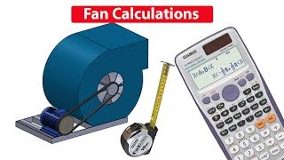 Fan amp motor CALCULATIONS Pulley size RPM air flow rate cfm hvac rtu [upl. by Mcgregor]