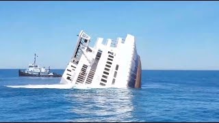 Sinking MV Twin Capes  Cape May Ferry [upl. by Sperling724]