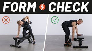 How to Perfect Your Dumbbell Row  Form Check  Mens Health [upl. by Attiuqal]