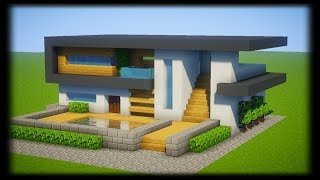 TUTO BELLE MAISON MODERNE FACILE A FAIRE  MINECRAFT [upl. by Theola]