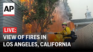 LIVE View of fires in Los Angeles California [upl. by Heid125]