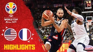 USA vs France  Full Game Highlights  QuarterFinal  FIBA Basketball World Cup 2019 [upl. by Derry210]