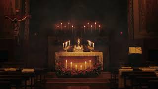 Peaceful Holy Hour in Cathedral  Eucharistic Adoration with Gregorian Chants Ambience 1 Hour [upl. by Mauve265]