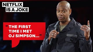 Dave Chappelle Thinks OJ Simpson Might Be Chasing Him  Netflix Is A Joke [upl. by Lambard]