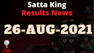 LIVE  Today all Satta King fast Results news Matka  26August Sattakingmy [upl. by Dikmen]