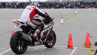 MOTO GYMKHANA  ZX10R YZFR6 WR450F DRZ400SM [upl. by Dearr]