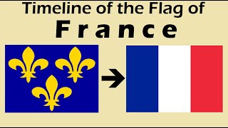 Historical Flags of France Timeline with the French National Anthem quotLa Marseillaisequot [upl. by Nnaycnan]