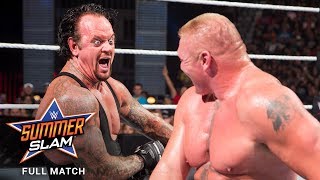 FULL MATCH  Brock Lesnar vs The Undertaker SummerSlam 2015 [upl. by Aissat]