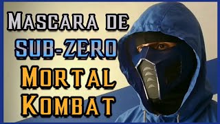 CÓMO HACER una Máscara de SUBZERO  DIY  Cubrebocas MORTAL KOMBAT [upl. by Rolanda]