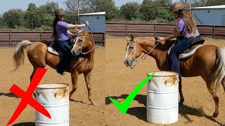 TOP 10 BEGINNER BARREL RACING MISTAKES [upl. by Acireh]