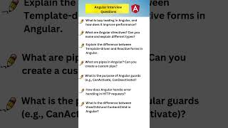 Angular MCQ  Angular Interview Questions and Answers shorts [upl. by Hubie]