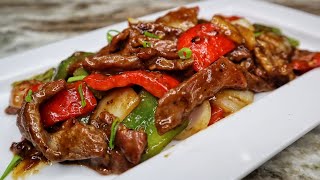 Super Easy PEPPER STEAK Recipe Better Than Take Out [upl. by Assilim]