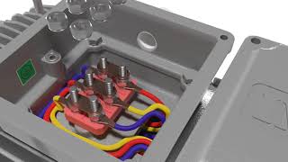 STAR DELTA CONNECTION FOR 3 PHASE MOTORS [upl. by Ylellan]