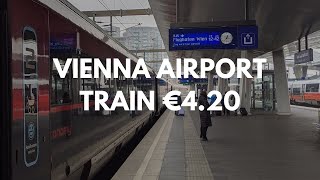 Using The Vienna Airport Train Wien [upl. by Nylirem390]