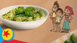 Luca and Alberto Cook Trenette al Pesto  Cooking with Pixar  Pixar [upl. by Baugh]