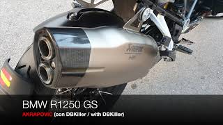 R1250GS OEM Exhaust vs AKRAPOVIC [upl. by Ahso]