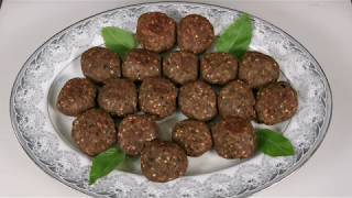 How to make easy delicious Italian ‘Polpette di Melanzane’ Crunchy fried Roasted Eggplant Meatballs [upl. by Trofmoc]