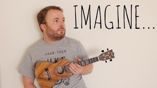 IMAGINE  JOHN LENNON EASY UKULELE TUTORIAL [upl. by Lovering]