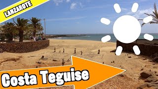 Costa Teguise Lanzarote Spain Tour of beach and resort [upl. by Aed]