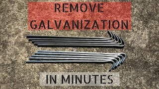 How To Remove Galvanization From Steel [upl. by Sybila837]