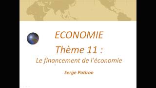 11 Financement de léconomie [upl. by Trude]