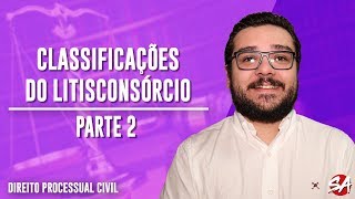 CLASSIFICAÇÕES DO LITISCONSÓRCIO  Direito Processual Civil  Parte 2 [upl. by Gelman]