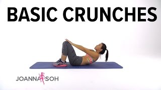 How to do Basic Crunches  Joanna Soh [upl. by Yreneh]