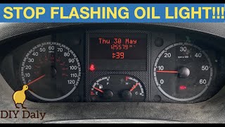 Citroen Relay  Peugeot Boxer  Fiat Ducato flashing oil light reset [upl. by Ulrikaumeko]