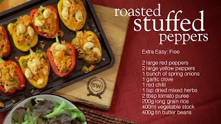 Slimming World Synfree roasted stuffed peppers recipe  FREE [upl. by Anelrats]