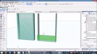 Archicad 19 comment faire un bardage bois [upl. by Zebaj]