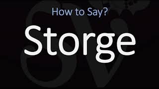 How to Pronounce Storge CORRECTLY LOVE Meaning amp Pronunciation [upl. by Meridith]