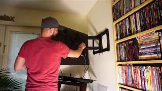 How to install your own fullmotion tv mount easy [upl. by Orman]