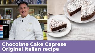 CHOCOLATE CAKE CAPRESE  Original Italian Recipe [upl. by Ellehctim]